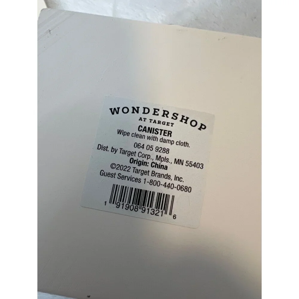 Wondershop Gingerbread Canister with Lid Christmas Holiday 4 X 4 Bathroom
